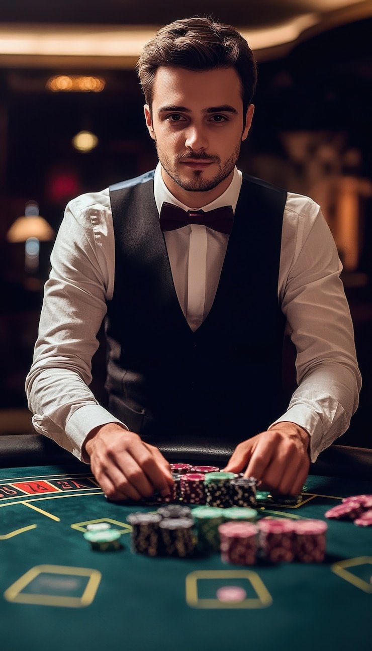 Tampilan multi-kamera studio Live Roulette tokek win88 pada layar ponsel